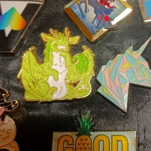 Green Dragon Enamel pin